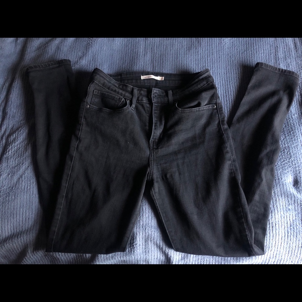 Levi’s Black High Waisted Skinny Jeans